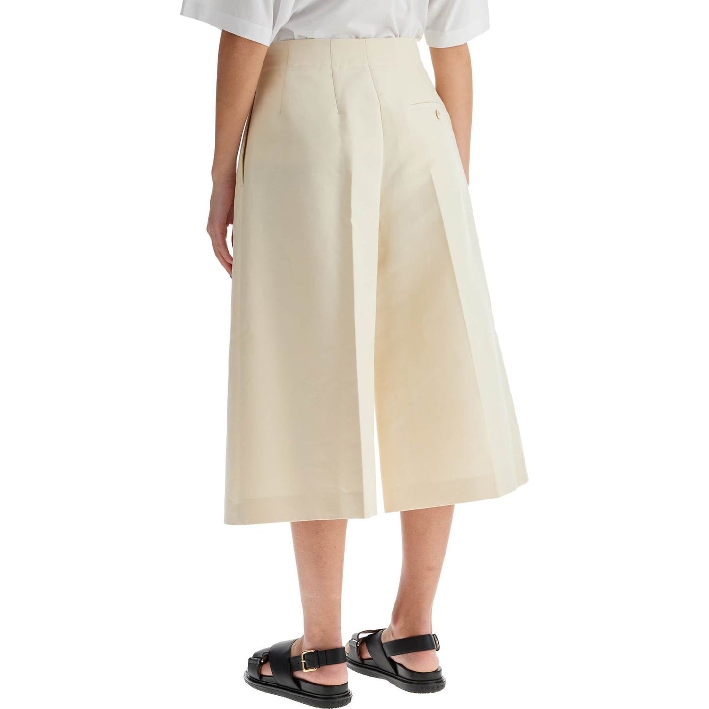 Marni cropped cotton pants in pure cotton Trousers Marni