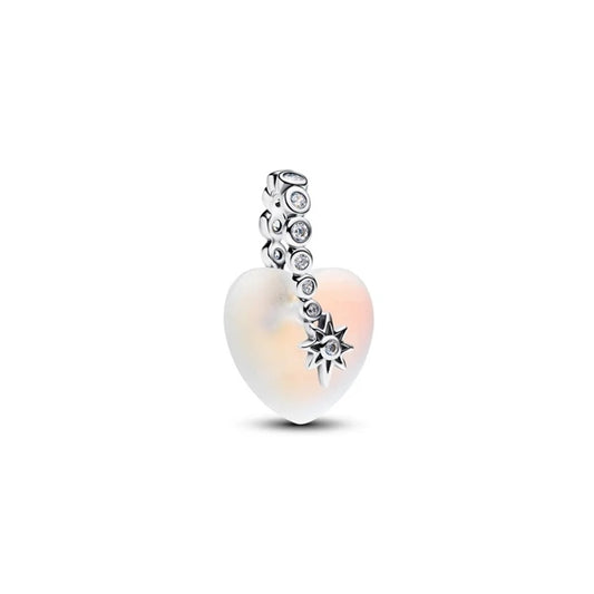 PANDORA JEWELRY Mod. SHOOTING STAR & HEART DANGLE CHARM