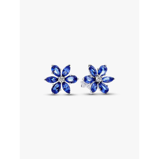 PANDORA JEWELRY Mod. SPARKING BLUE HERBARIUMCLUSTER STUD EARRINGS