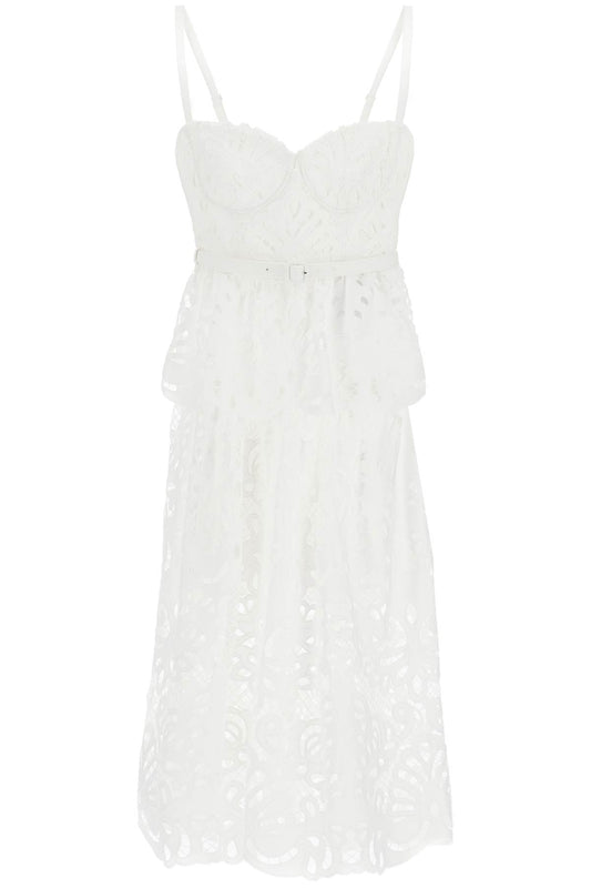 Self-Portrait Self Portrait lace bustier dress with belt