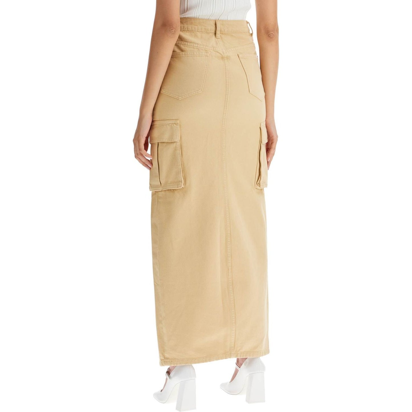 Self-Portrait Self Portrait maxi denim cargo skirt in Skirts Self-Portrait