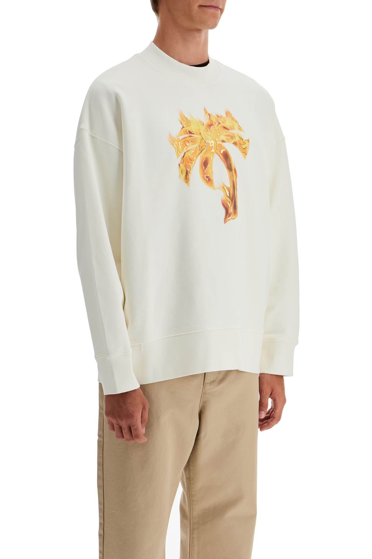 Palm Angels 'burning palm oversized sweat Topwear Palm Angels