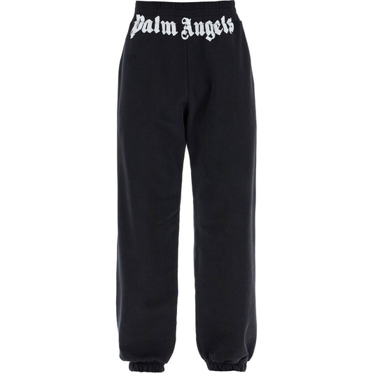 Palm Angels logo print cotton joggers