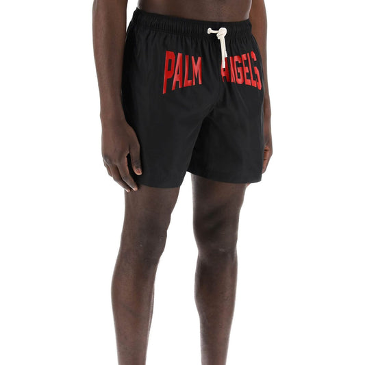 Palm Angels "sea bermuda shorts with logo print Beachwear & underwear Palm Angels