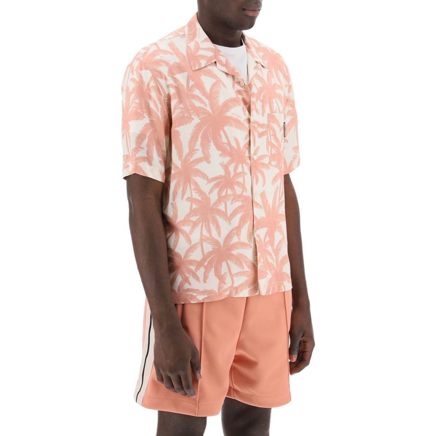 Palm Angels bowling shirt with palms motif Shirts Palm Angels