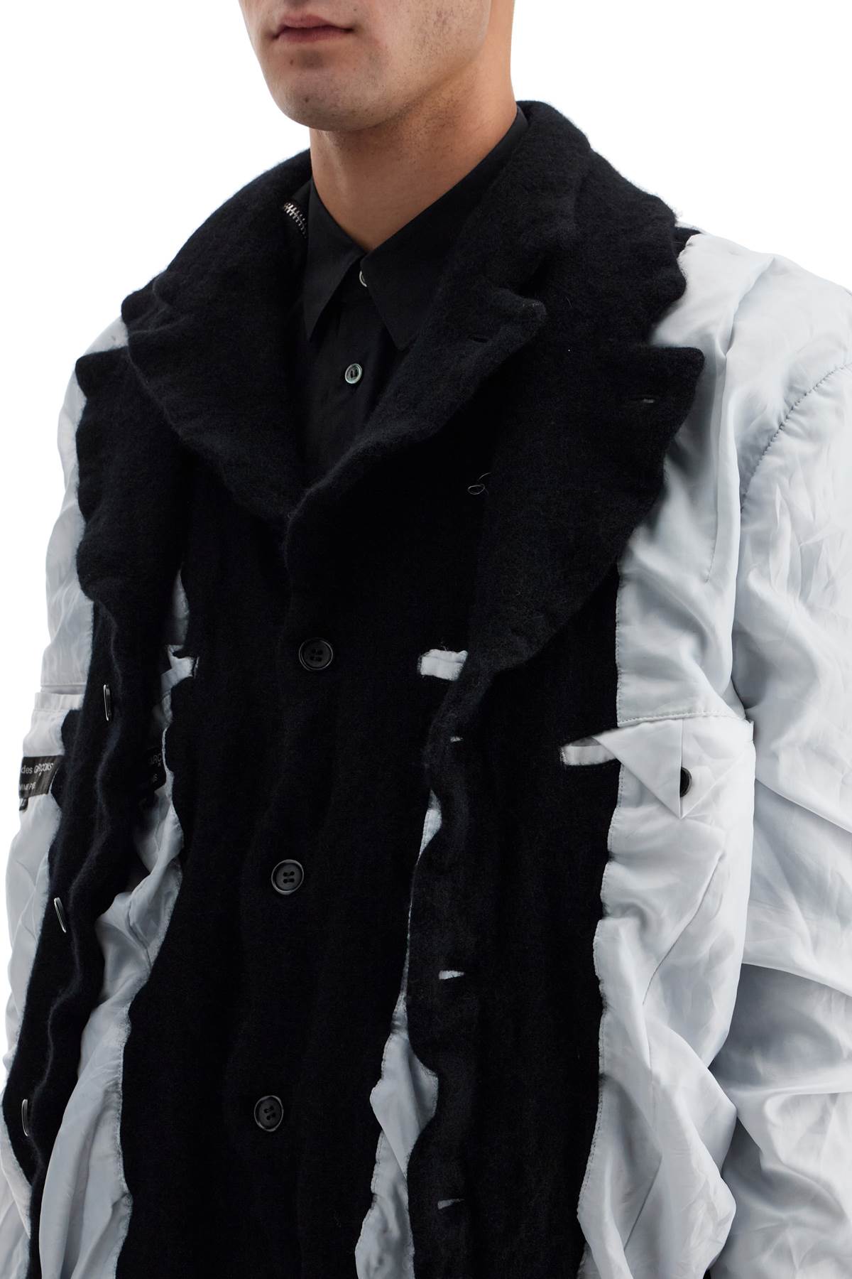 Comme Des Garcons Homme Plus layered jacket with inside out effect Jackets Comme Des Garcons Homme Plus