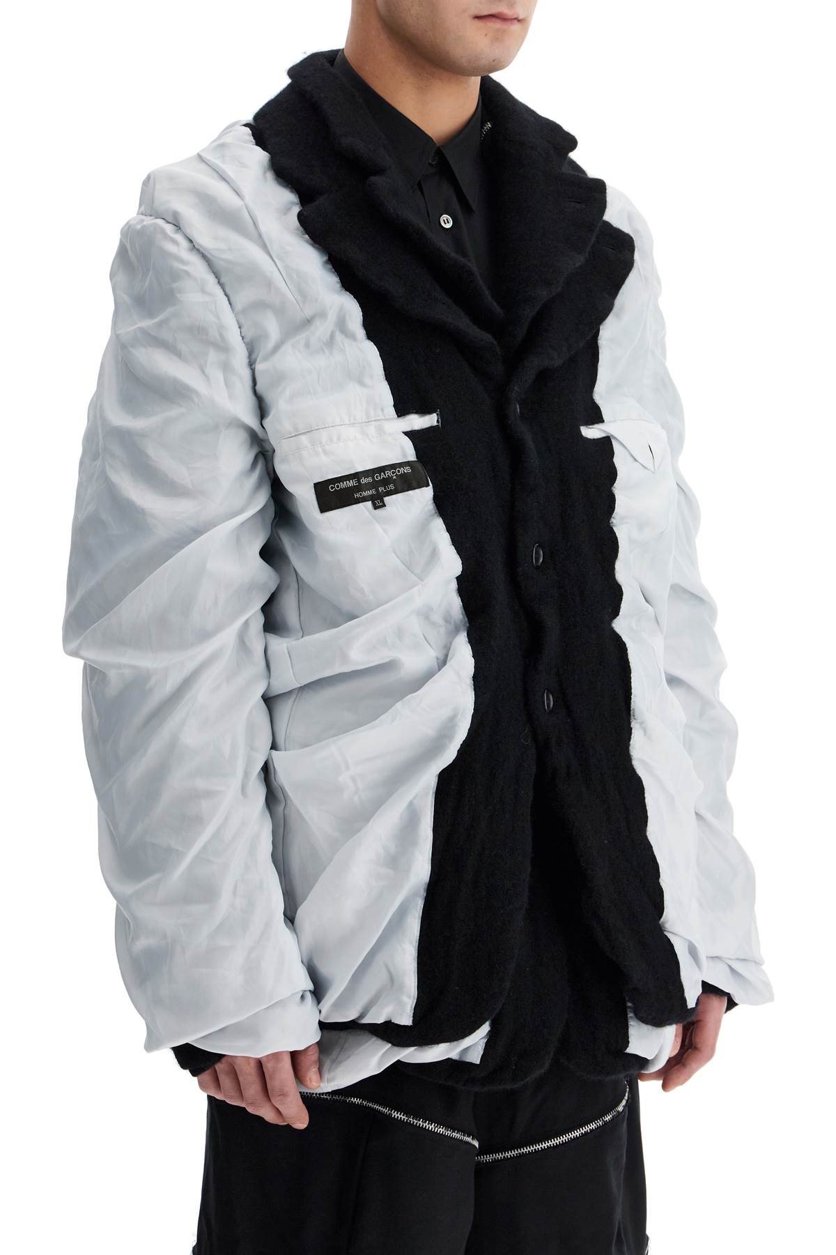 Comme Des Garcons Homme Plus layered jacket with inside out effect Jackets Comme Des Garcons Homme Plus