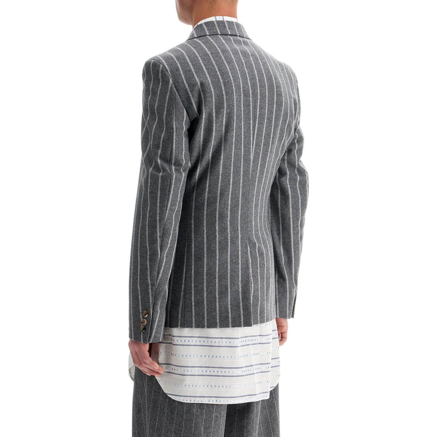 Comme Des Garcons Homme Plus striped wool jacket Jackets Comme Des Garcons Homme Plus