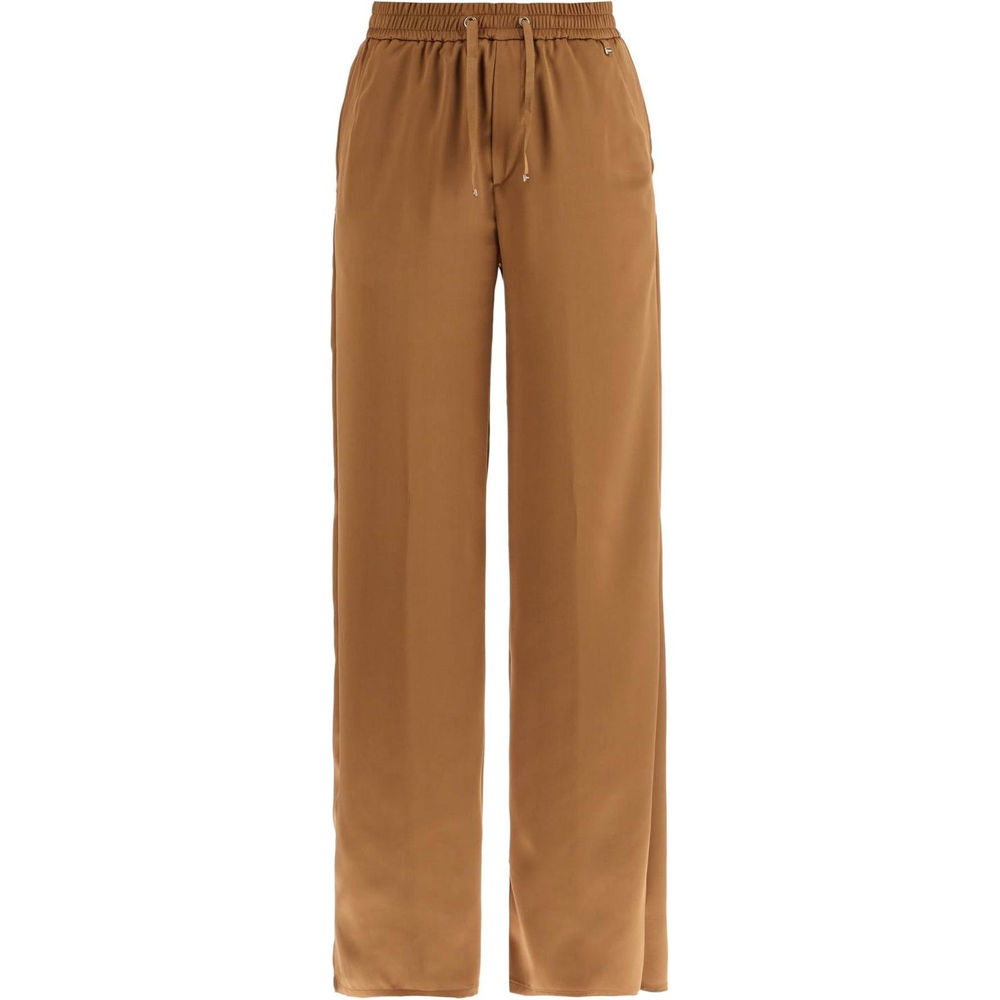 HERNO wide leg camel polyester pants Trousers HERNO