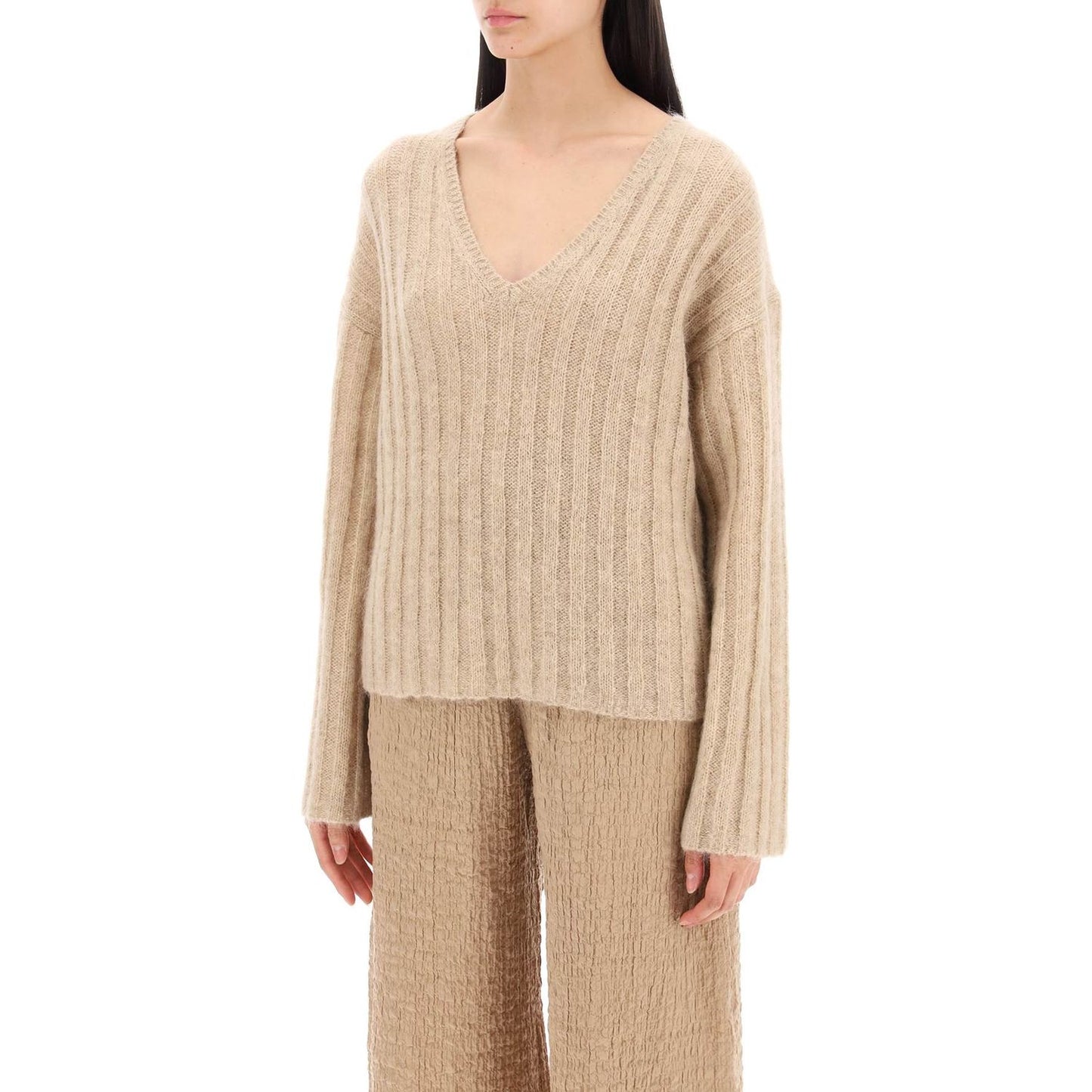 By Malene Birger cimone sweater in flat-ribbed knit Knitwear By Malene Birger