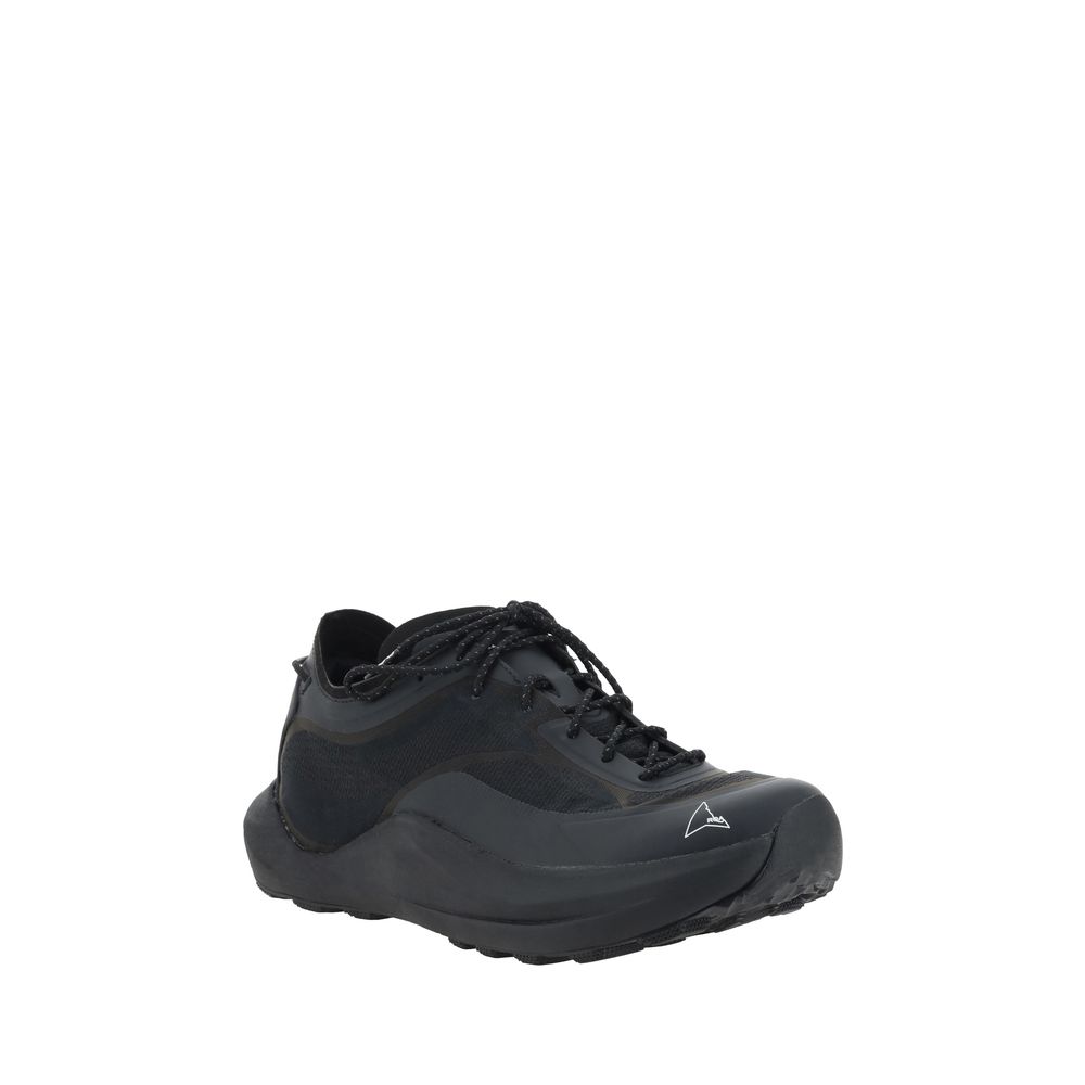 ROA Black Rubber Athletic Sneakers ROA