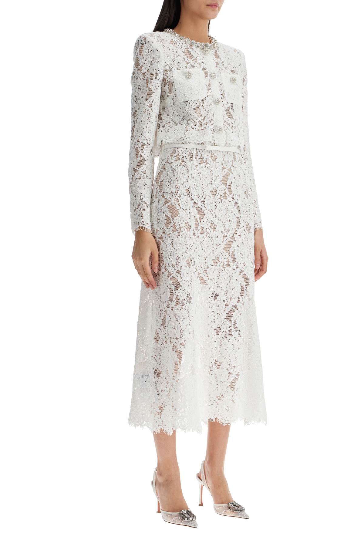 Self-Portrait Self Portrait midi lace dress in seven Dresses Self-Portrait