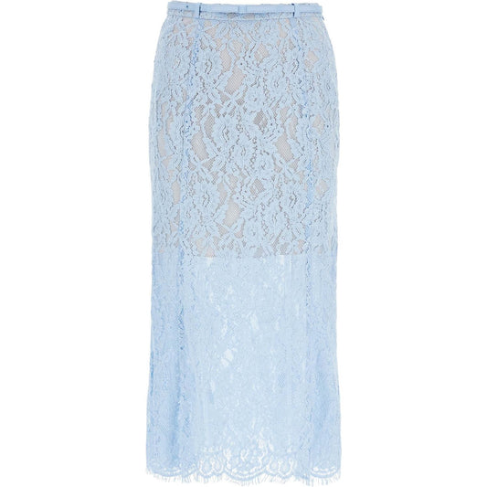 Self-Portrait Self Portrait lace midi skirt in seven