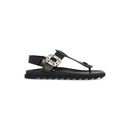 Roger Vivier leather slidy viv' flip-f