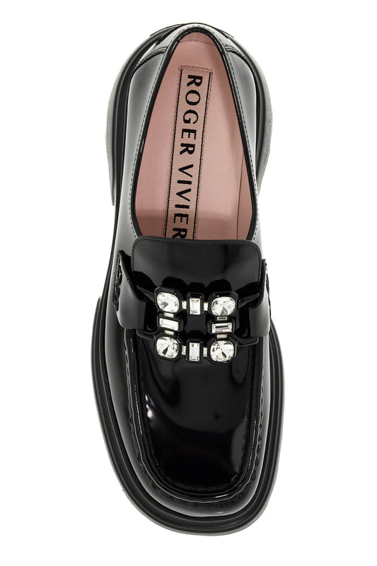 Vivier wallaviv patent leather loafers with rh