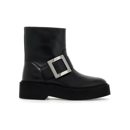 Roger Vivier "viv' platform rangers ankle Boots Roger Vivier