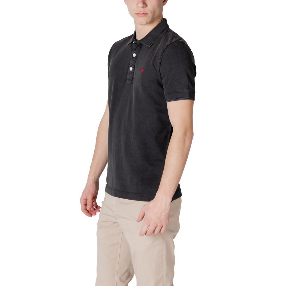 Replay Black Cotton Polo Shirt Replay