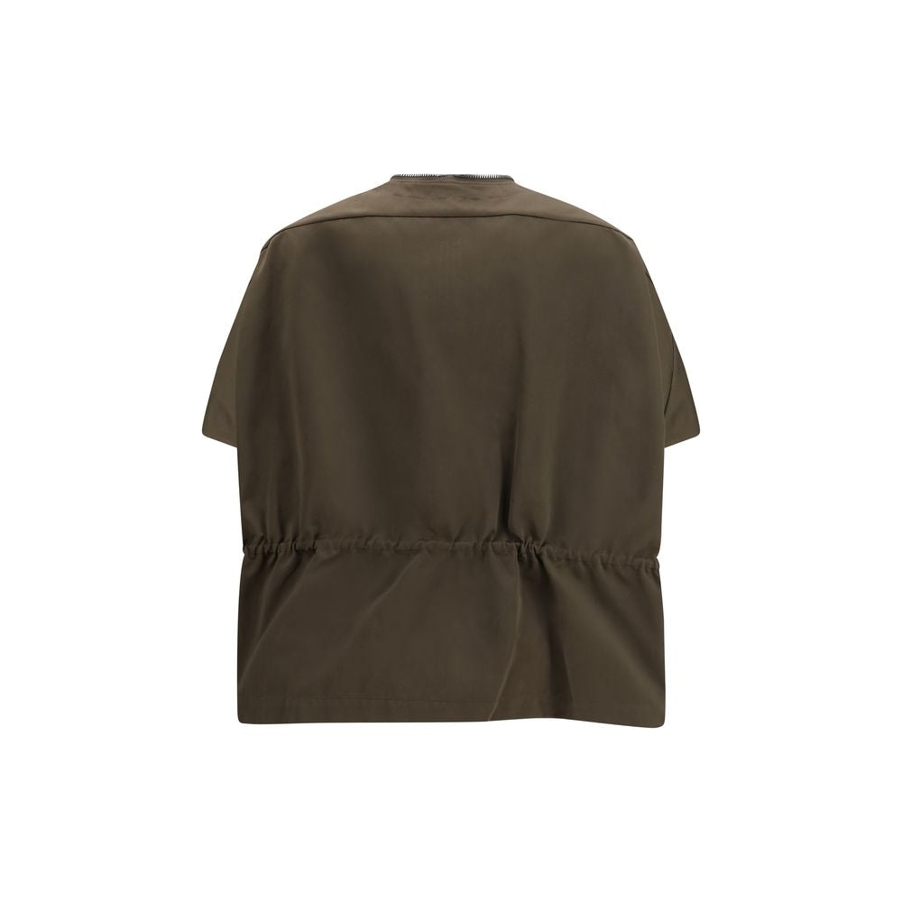 Rick Owens Brown Polyester Shell Jacket 1728,72470364320,Brown,Clothing,Jackets & Coats - Clothing,New with tags,One Size,Rick Owens,Shell Jackets - Jackets & Coats - Clothing,Women