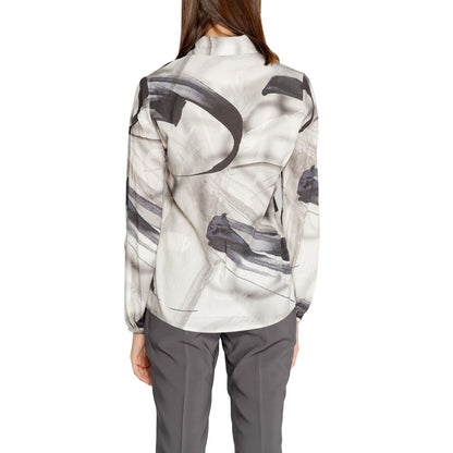 Rinascimento Gray Viscose Blouse Rinascimento