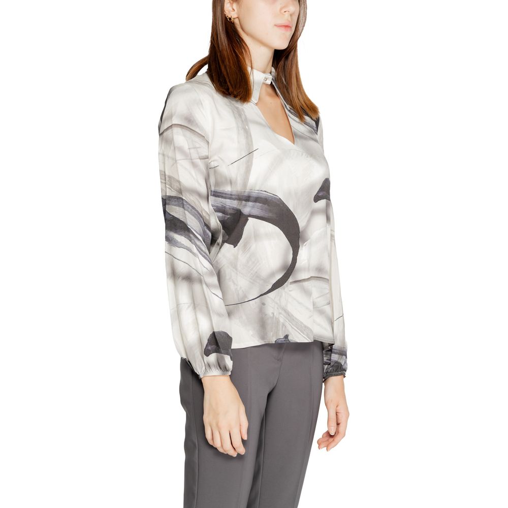 Rinascimento Gray Viscose Blouse Rinascimento