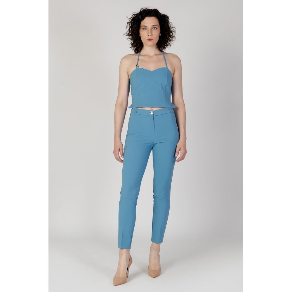 Rinascimento Turquoise Polyester Top Rinascimento