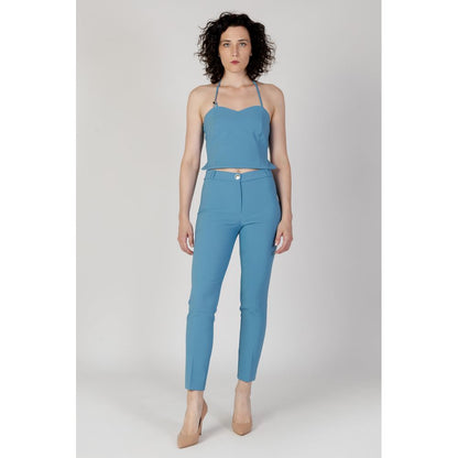 Rinascimento Turquoise Polyester Top Rinascimento