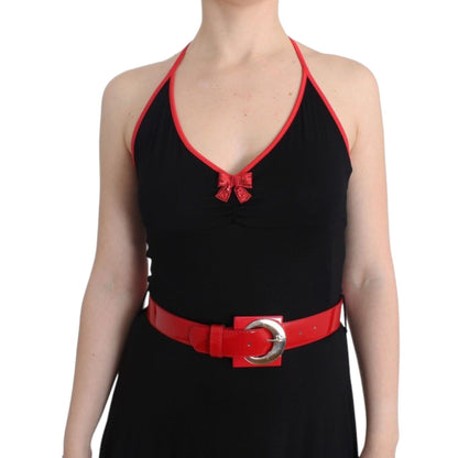 Roccobarocco Black belted palladio dress Roccobarocco