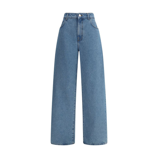 Rohe Blue Cotton Relaxed Fit Jeans