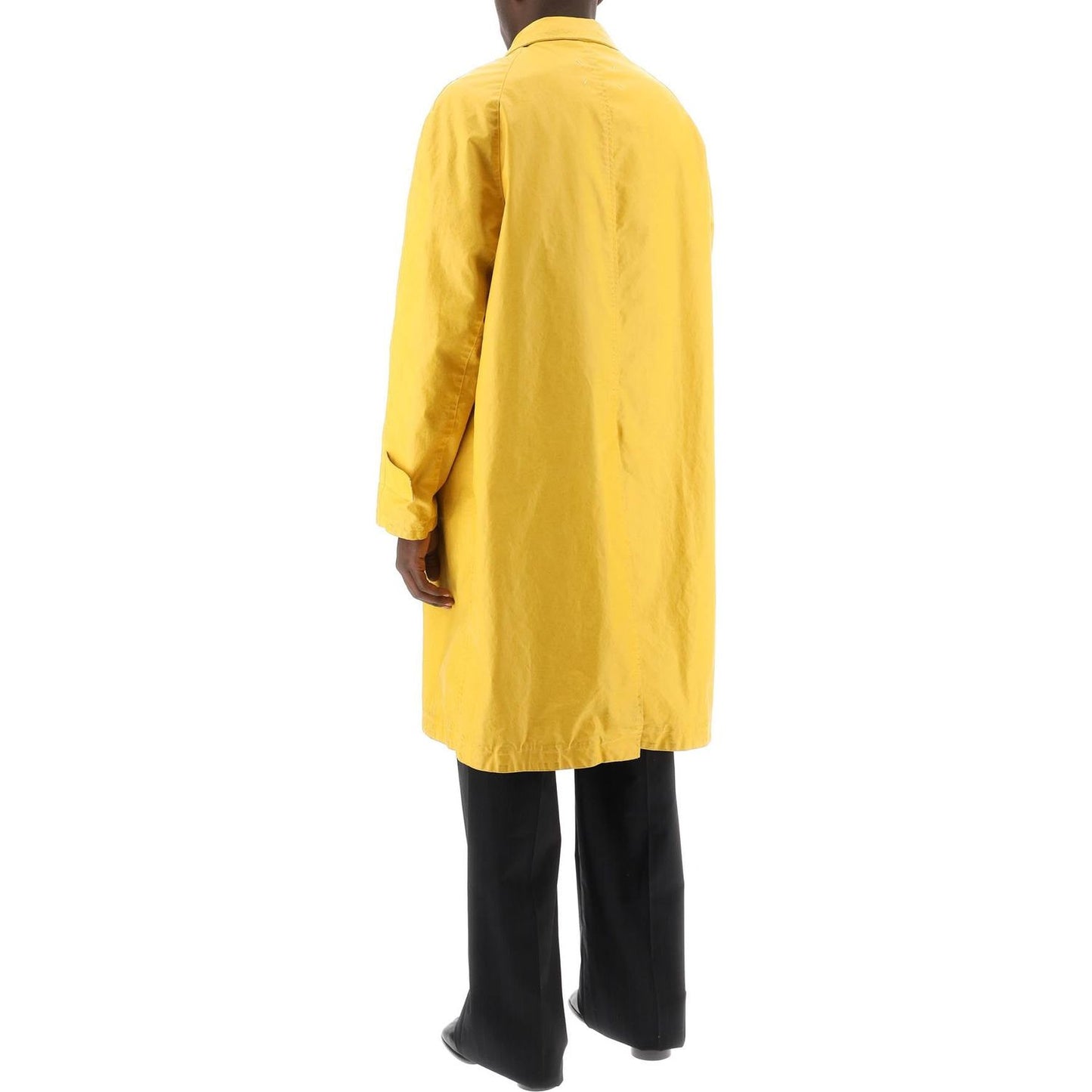 Maison Margiela trench coat in worn-out effect coated cotton Jackets Maison Margiela