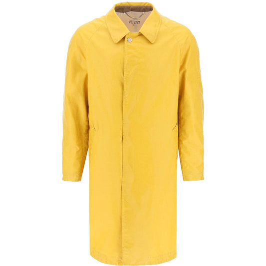 Maison Margiela trench coat in worn-out effect coated cotton Jackets Maison Margiela