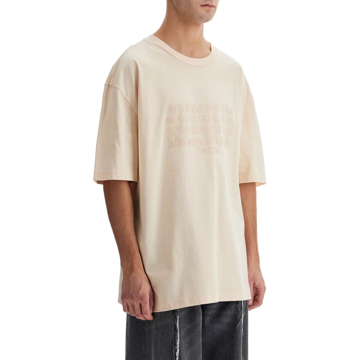 Maison Margiela embroidered numeric logo t-shirt