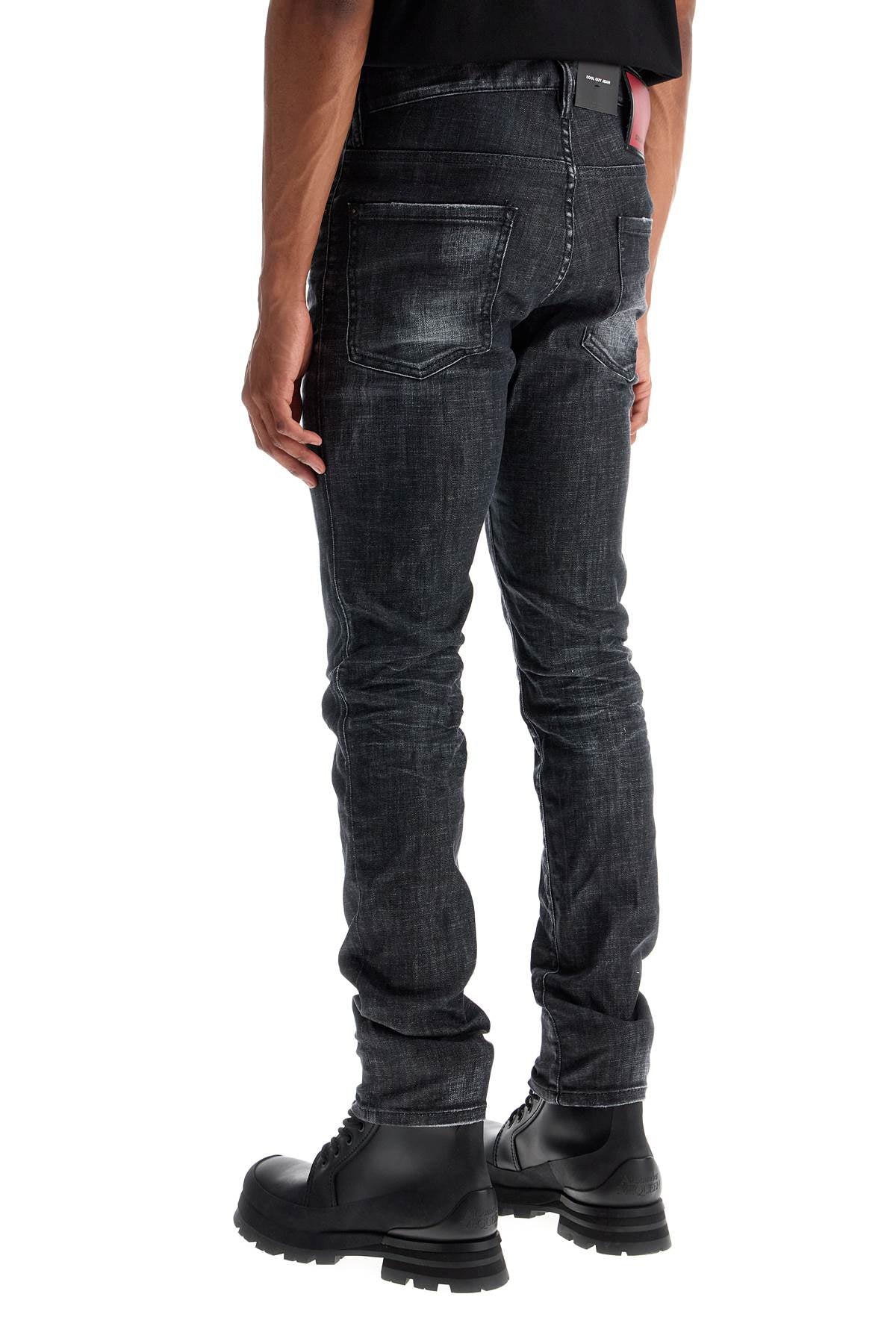 Dsquared2 cool guy black cotton jeans with faded effect Jeans Dsquared2