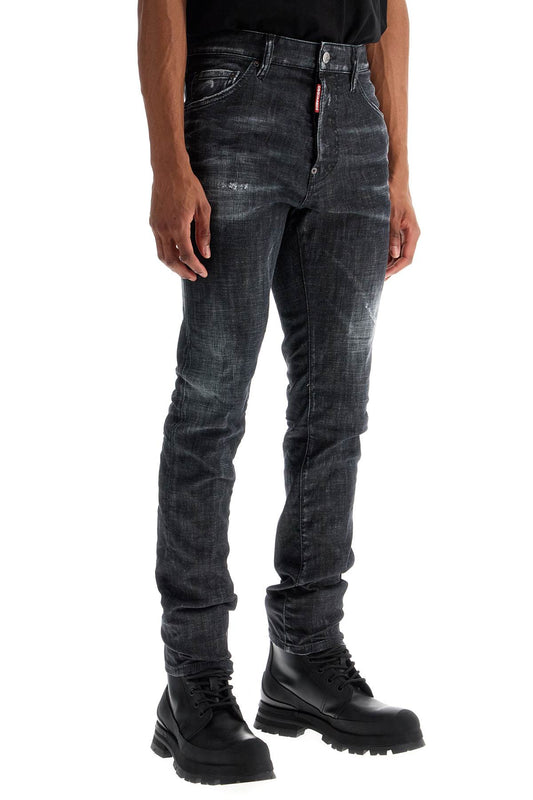 Dsquared2 cool guy black cotton jeans with faded effect Jeans Dsquared2