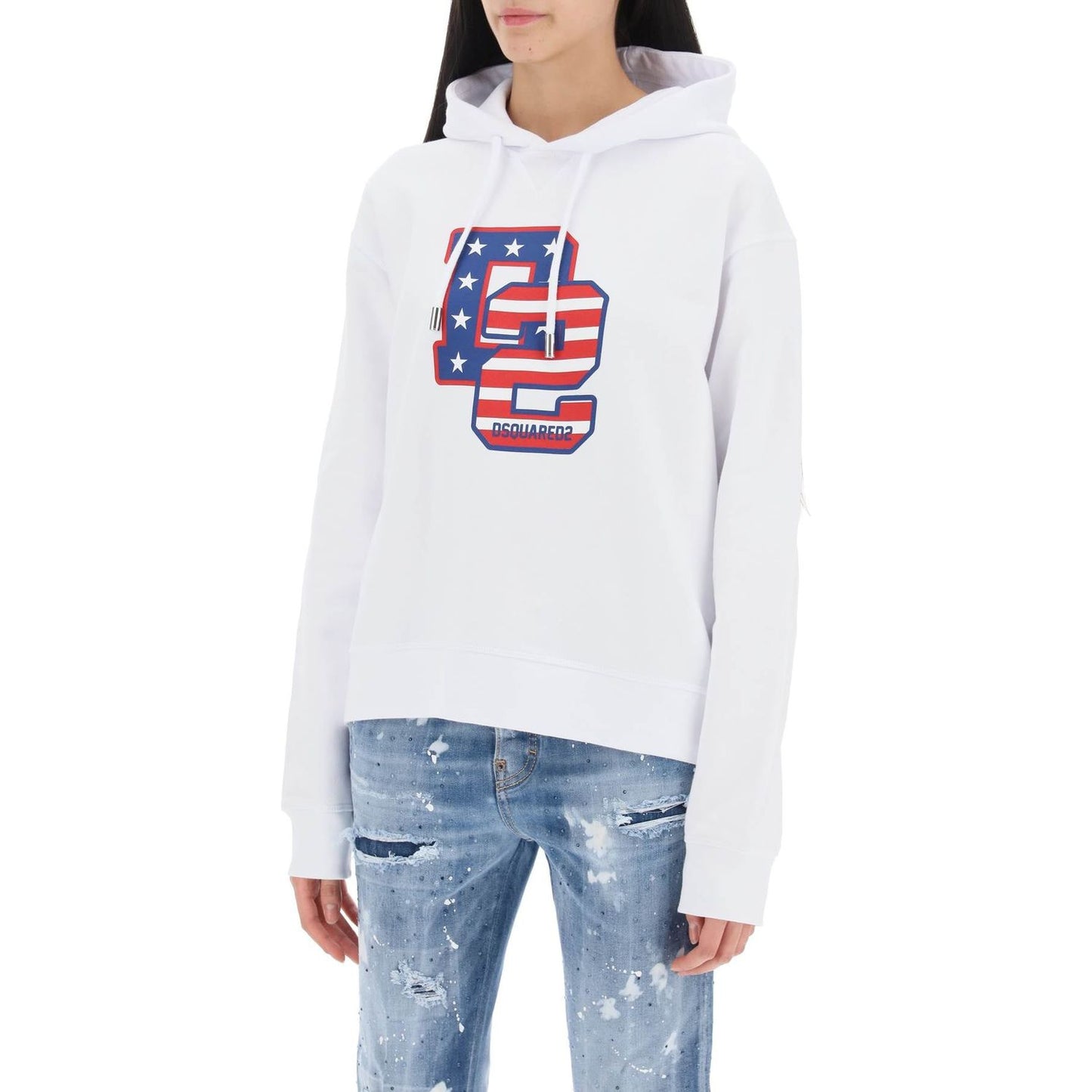 Dsquared2 cool fit hoodie with graphic print Topwear Dsquared2