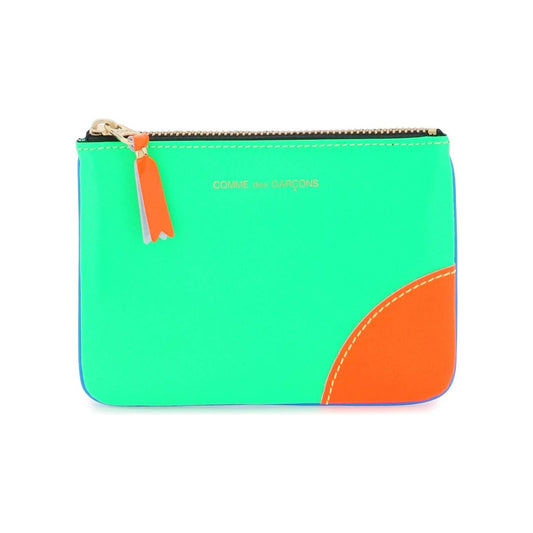 Comme Des Garcons Wallet fluo mini pouch