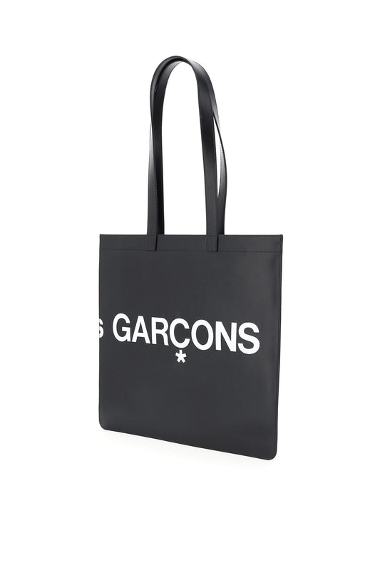 Comme Des Garcons Wallet leather tote bag with logo Shopper Comme Des Garcons Wallet