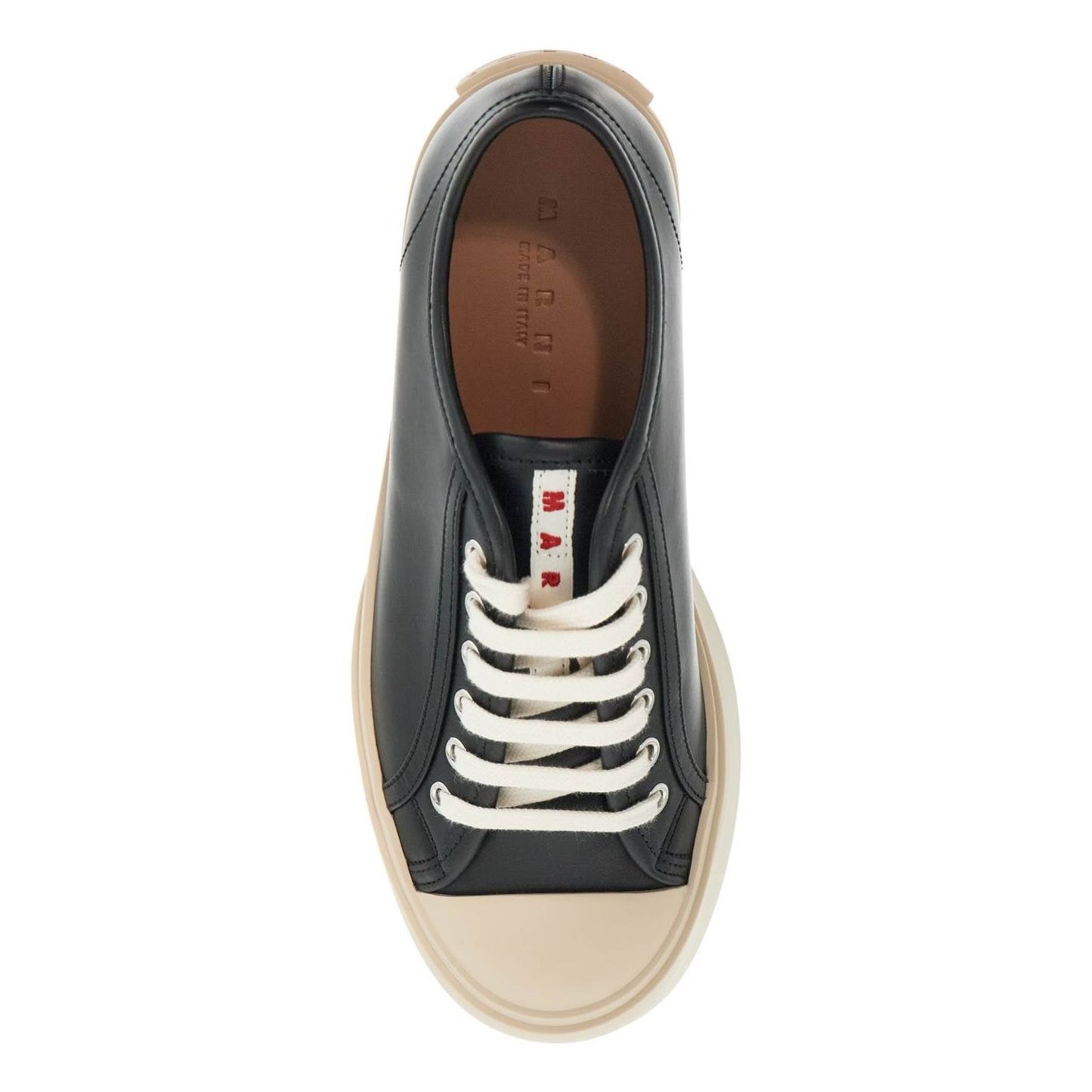 Marni pablo leather oversized rubber sole sneakers