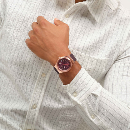 SWATCH Mod. BURGUNDY STORY READY STOCKED WATCHES,Wristwatch