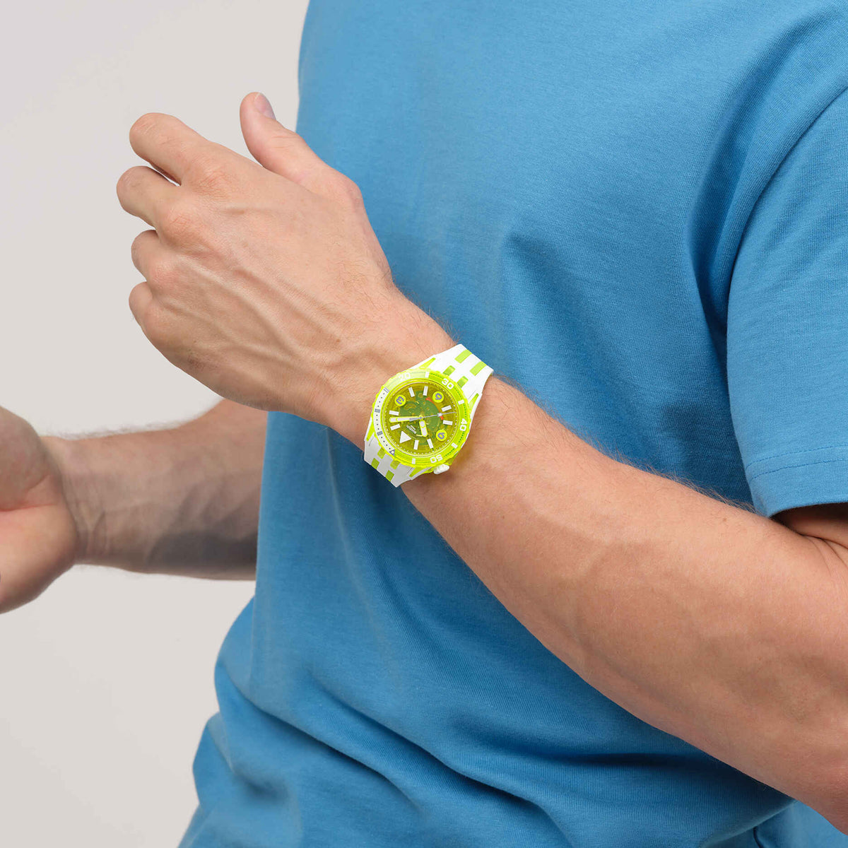 SWATCH Mod. EGG YOLK READY STOCKED WATCHES,Wristwatch