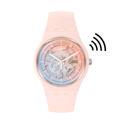SWATCH Mod. FLEETINGLY PINK PAY! READY STOCKED WATCHES,Wristwatch