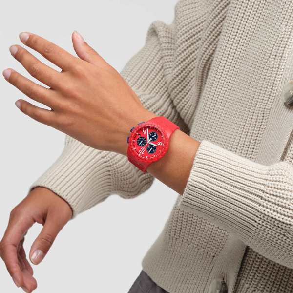 SWATCH Mod. PRIMARILY RED READY STOCKED WATCHES,Wristwatch