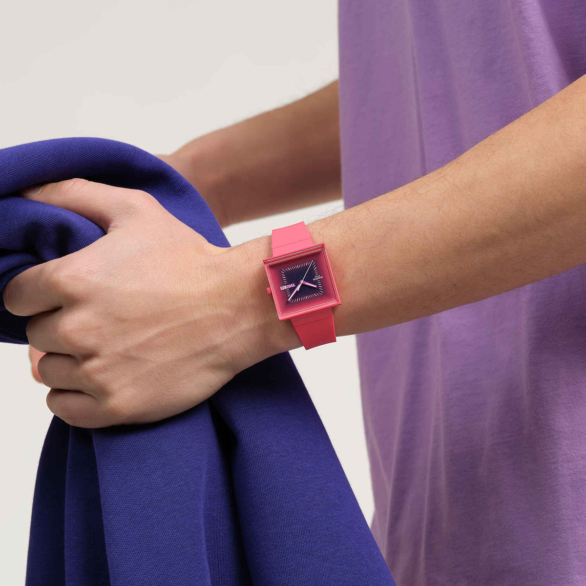 SWATCH Mod. SQUARELY BERRY READY STOCKED WATCHES,Wristwatch