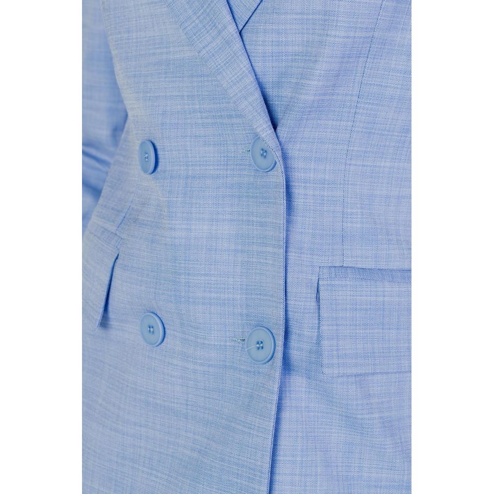 Sandro Ferrone Blue Viscose Blazer