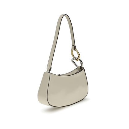 Staud Cream Calf Leather Bos Taurus Shoulder Bag Staud