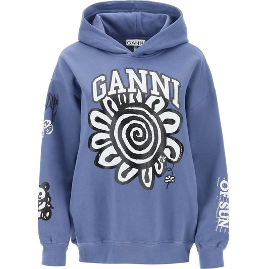 Ganni hoodie with graphic prints Topwear Ganni