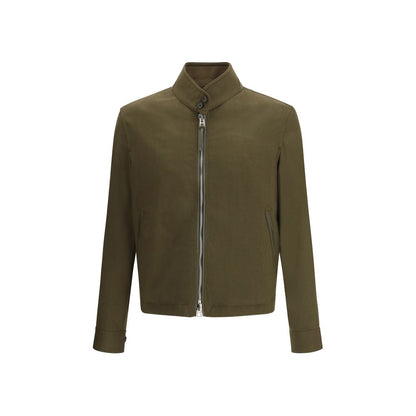 Tom Ford Bicolor Fleece Wool Biker Jacket
