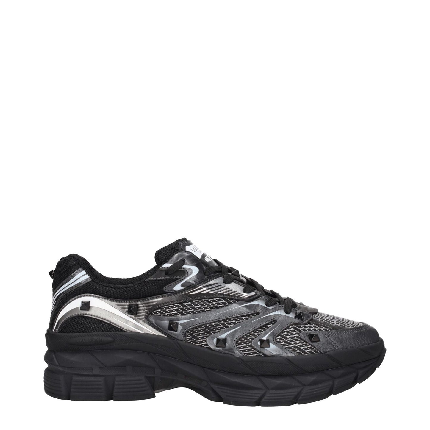 Valentino Garavani Black Fabric Athletic Sneakers