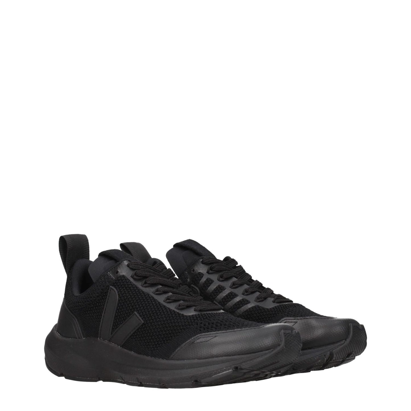 Veja Black Fabric Athletic Sneakers Veja