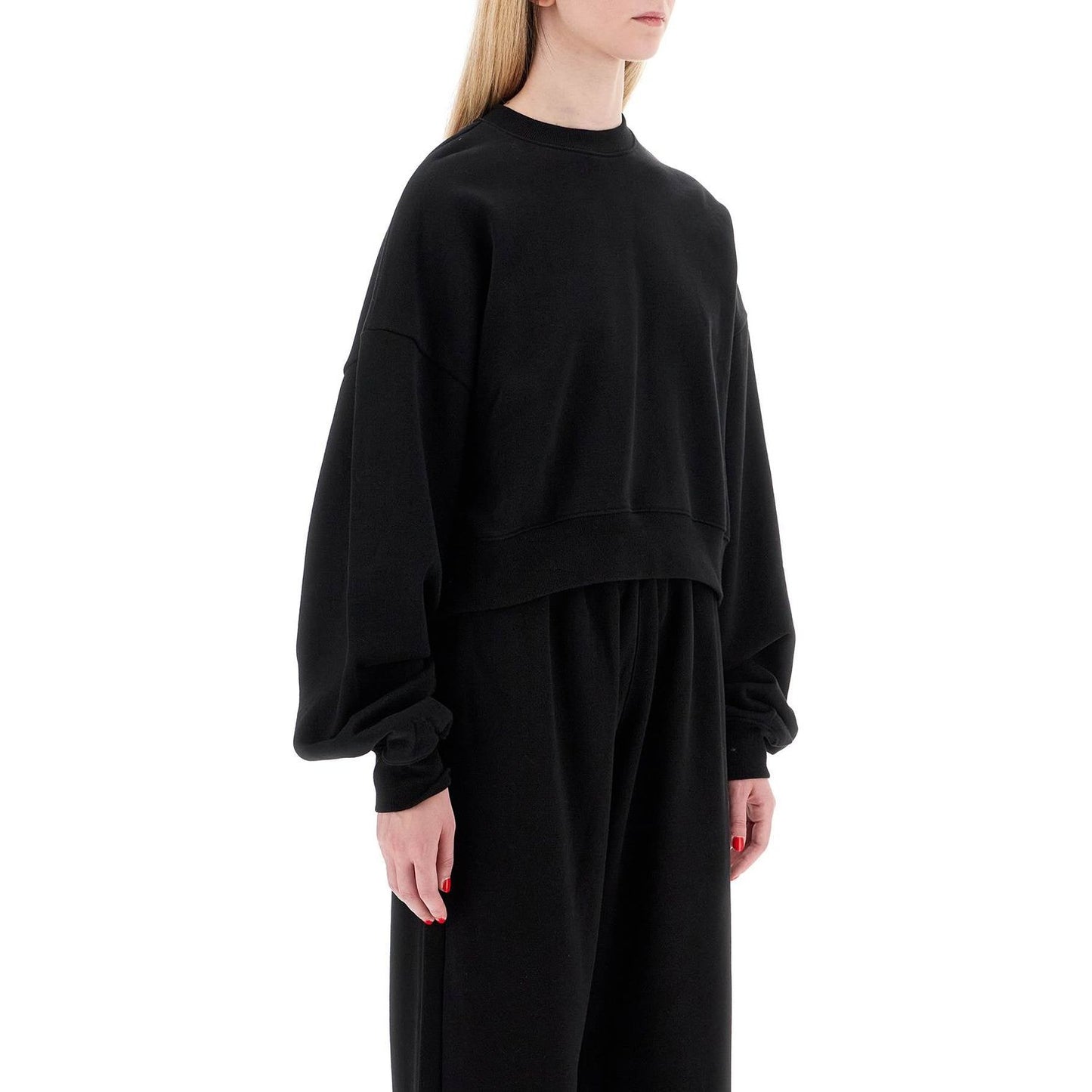 Wardrobe.Nyc 'cropped sweatshirt with puffed sleeves