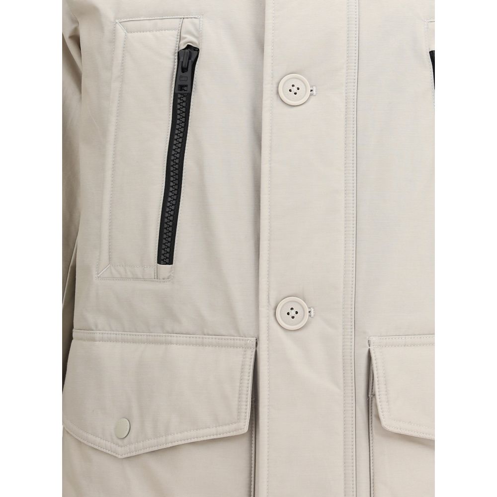 Woolrich Beige Cotton Parka Woolrich